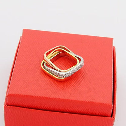 [✨ROSE💎]TRINITY 3.5MM CUSHION RING COLLECTION