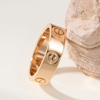 [✨ROSE💎]LOVE RING 5.5MM NO DIAMOND