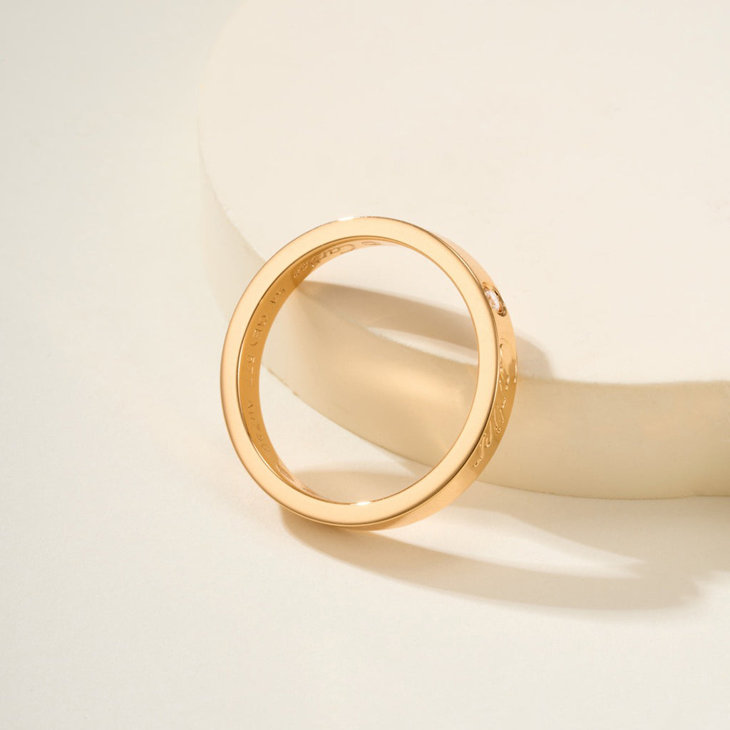 [✨ROSE💎]LOVE RING 4MM 1 DIAMOND