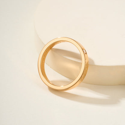 [✨ROSE💎]LOVE RING 4MM 1 DIAMOND