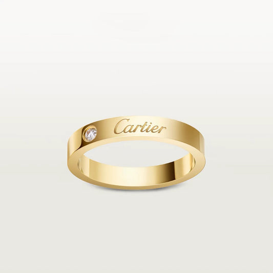 [✨ROSE💎]LOVE RING 4MM 1 DIAMOND