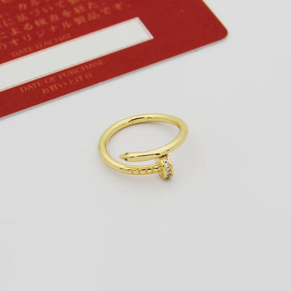 [✨ROSE💎]JUSTE 1.8MM HALF DIAMOND RING
