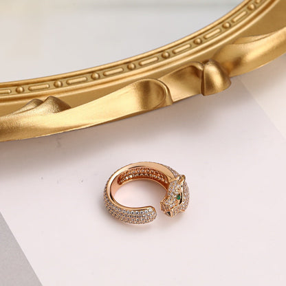 [✨ROSE💎]PANTHERE FULL DIAMOND SMALL RING