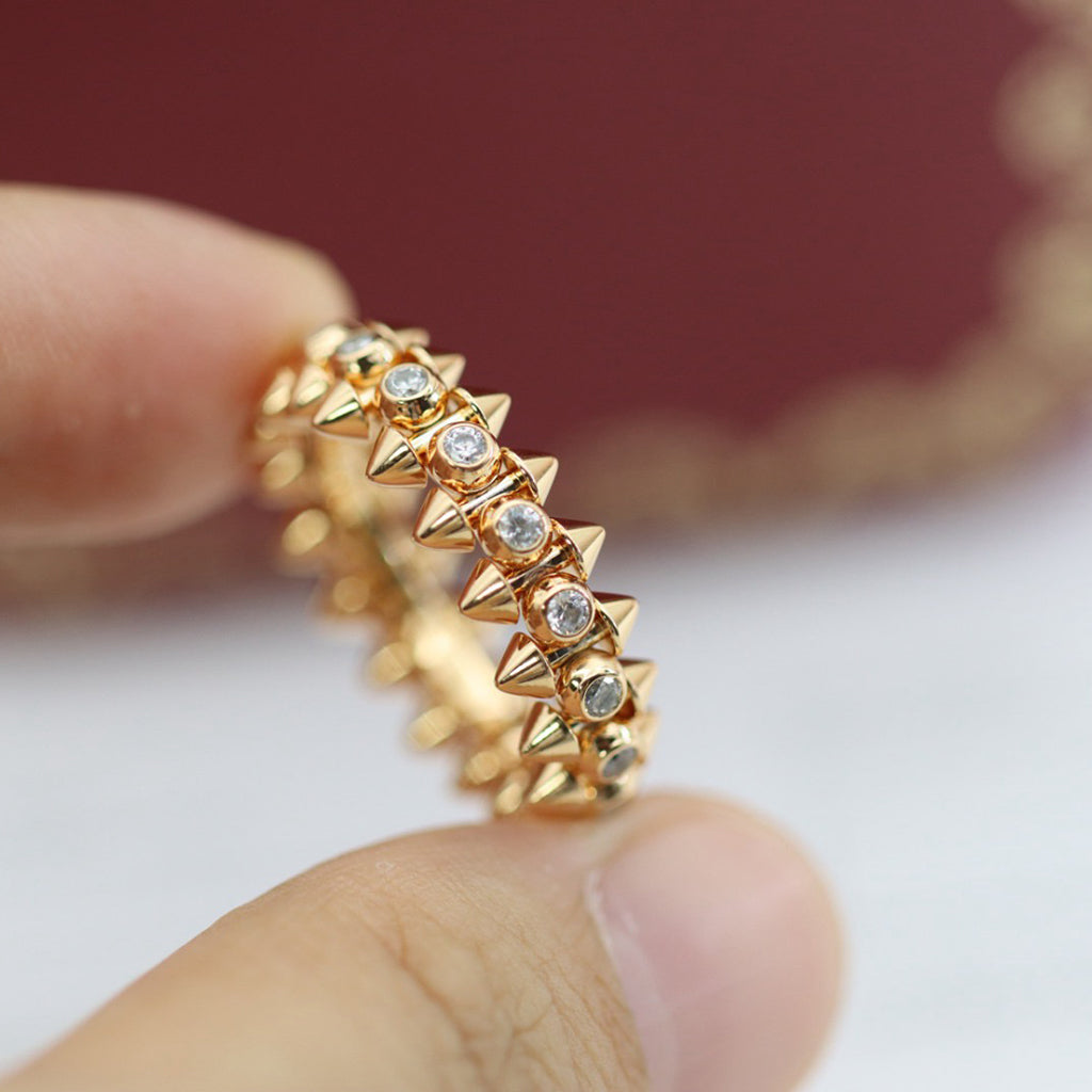 [✨ROSE💎]CLASH 6.8MM DIAMOND MEDIUM RING