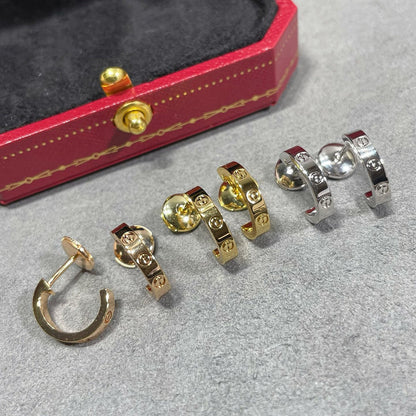 [✨ROSE💎]LOVE EARRINGS 2.65 MM NO DIAMOND SMALL