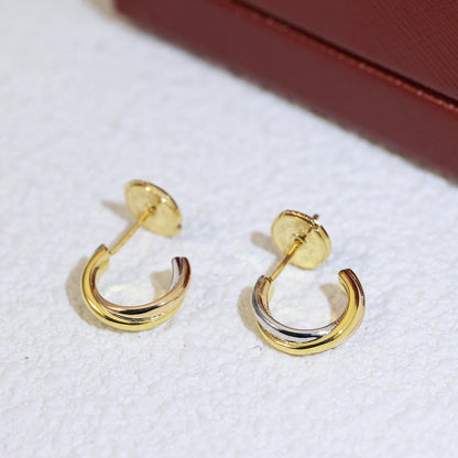 [✨ROSE💎]TRINITY ON DIAMOND MINI EARRINGS