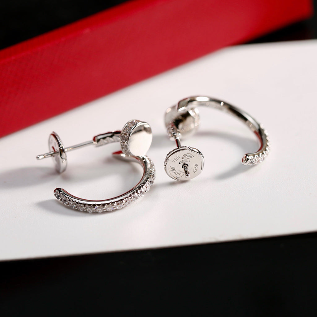 [✨ROSE💎]JUSTE FULL DIAMOND SMALL EARRINGS