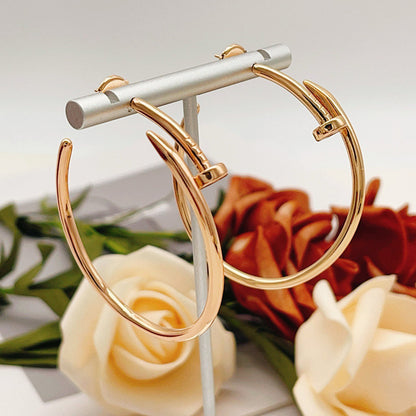 [✨ROSE💎]JUSTE NO DIAMOND LARGE EARRINGS