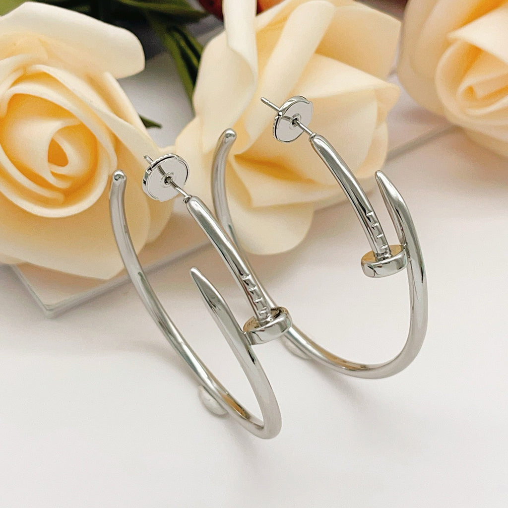 [✨ROSE💎]JUSTE NO DIAMOND LARGE EARRINGS