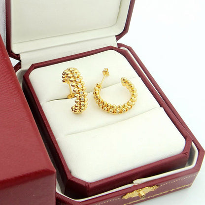 [✨ROSE💎]CLASH FULL DIAMOND MEDIUM EARRINGS