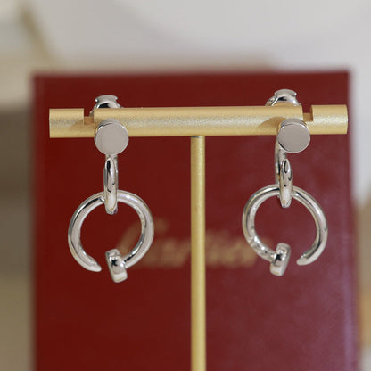 [✨ROSE💎]JUSTE NO DIAMOND DOUBLE EARRINGS