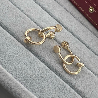 [✨ROSE💎]JUSTE NO DIAMOND DOUBLE EARRINGS
