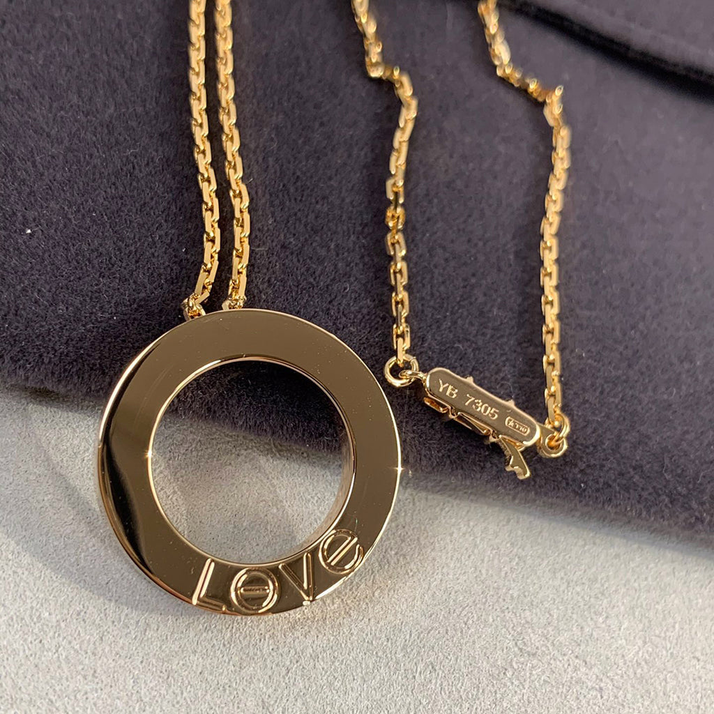[✨ROSE💎]LOVE NECKLACE 16MM 3 DIAMONDS