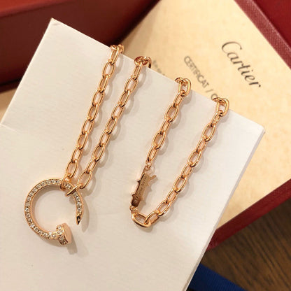 [✨ROSE💎]JUSTE NECKLACE FULL DIAMONDS