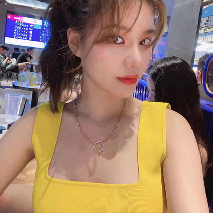 [✨ROSE💎]JUSTE NECKLACE FULL DIAMONDS