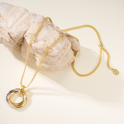 [✨ROSE💎]TRINITY LARGE NECKLACE