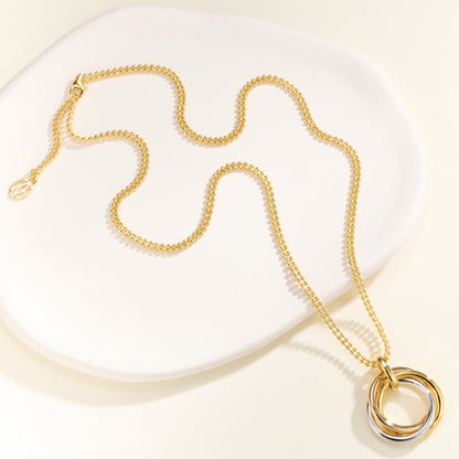 [✨ROSE💎]TRINITY LARGE NECKLACE