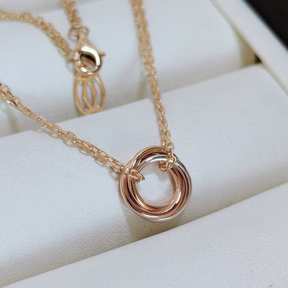 [✨ROSE💎]TRINITY MINI NECKLACE
