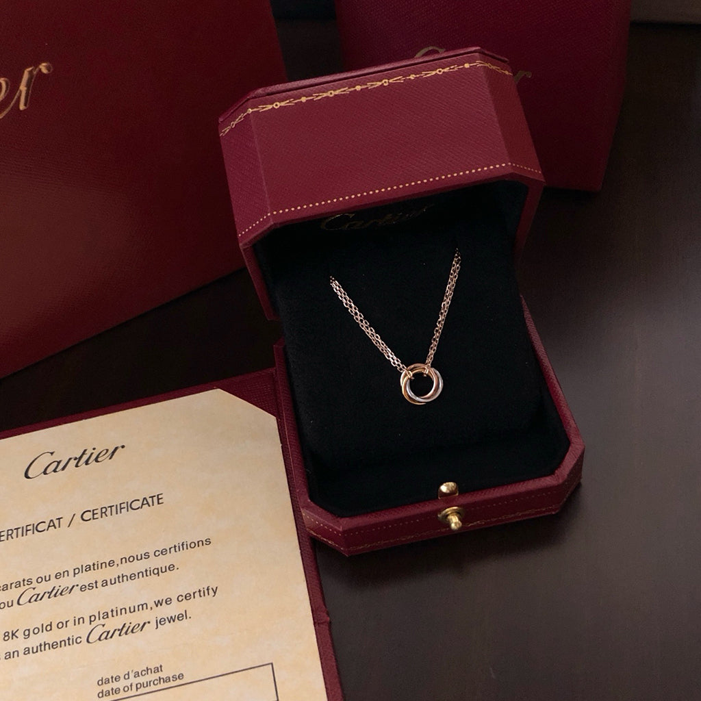 [✨ROSE💎]TRINITY MINI NECKLACE