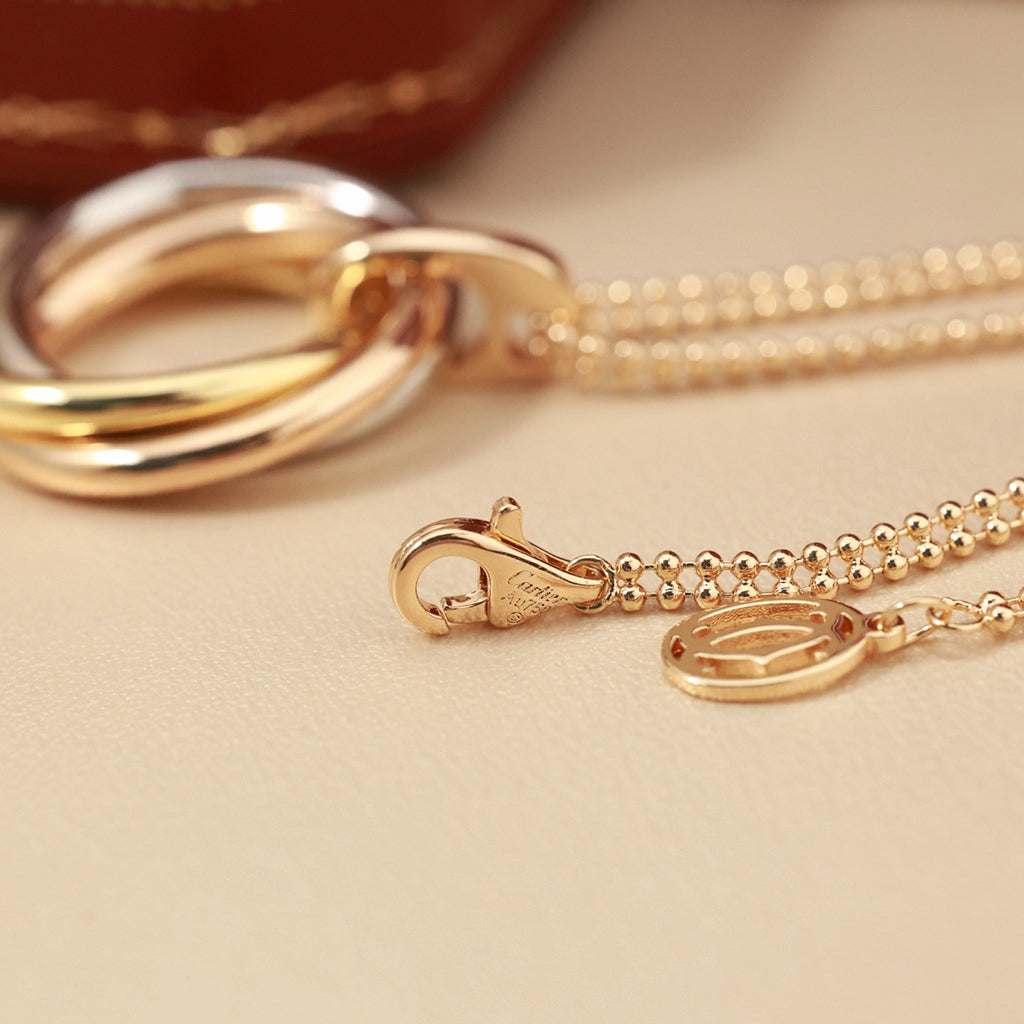 [✨ROSE💎]TRINITY LARGE NECKLACE