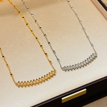 [✨ROSE💎]CLASH  SMALL FULL DIAMOND NECKLACE