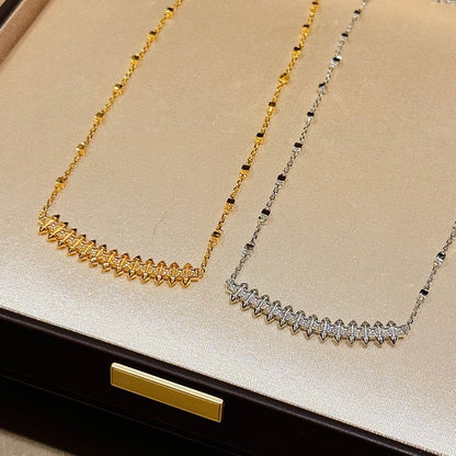 [✨ROSE💎]CLASH  SMALL FULL DIAMOND NECKLACE