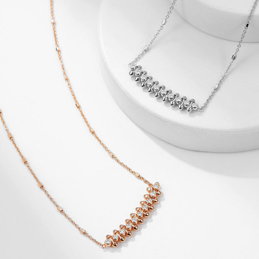 [✨ROSE💎]CLASH  MEDIUM DIAMOND NECKLACE