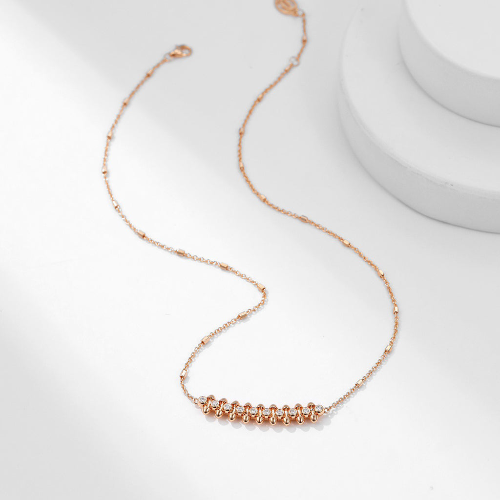 [✨ROSE💎]CLASH  MEDIUM DIAMOND NECKLACE