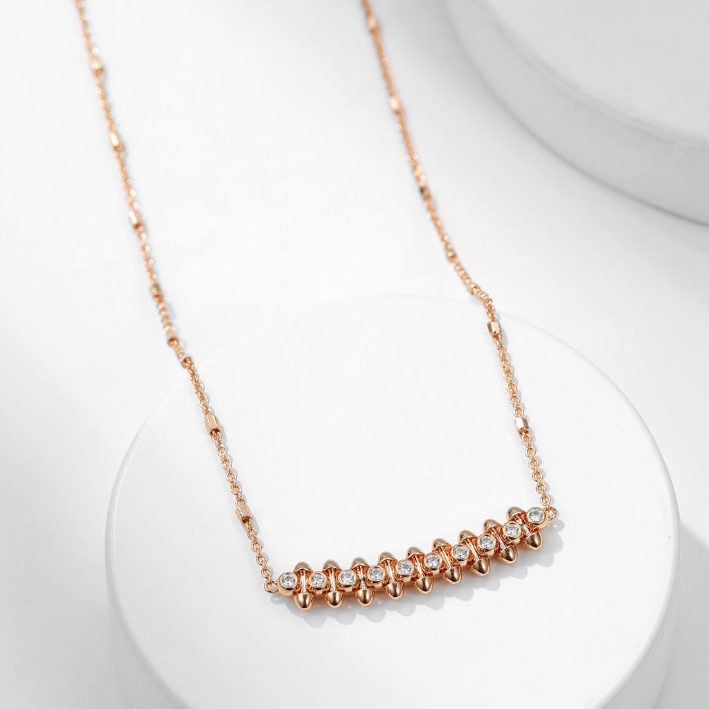 [✨ROSE💎]CLASH  MEDIUM DIAMOND NECKLACE