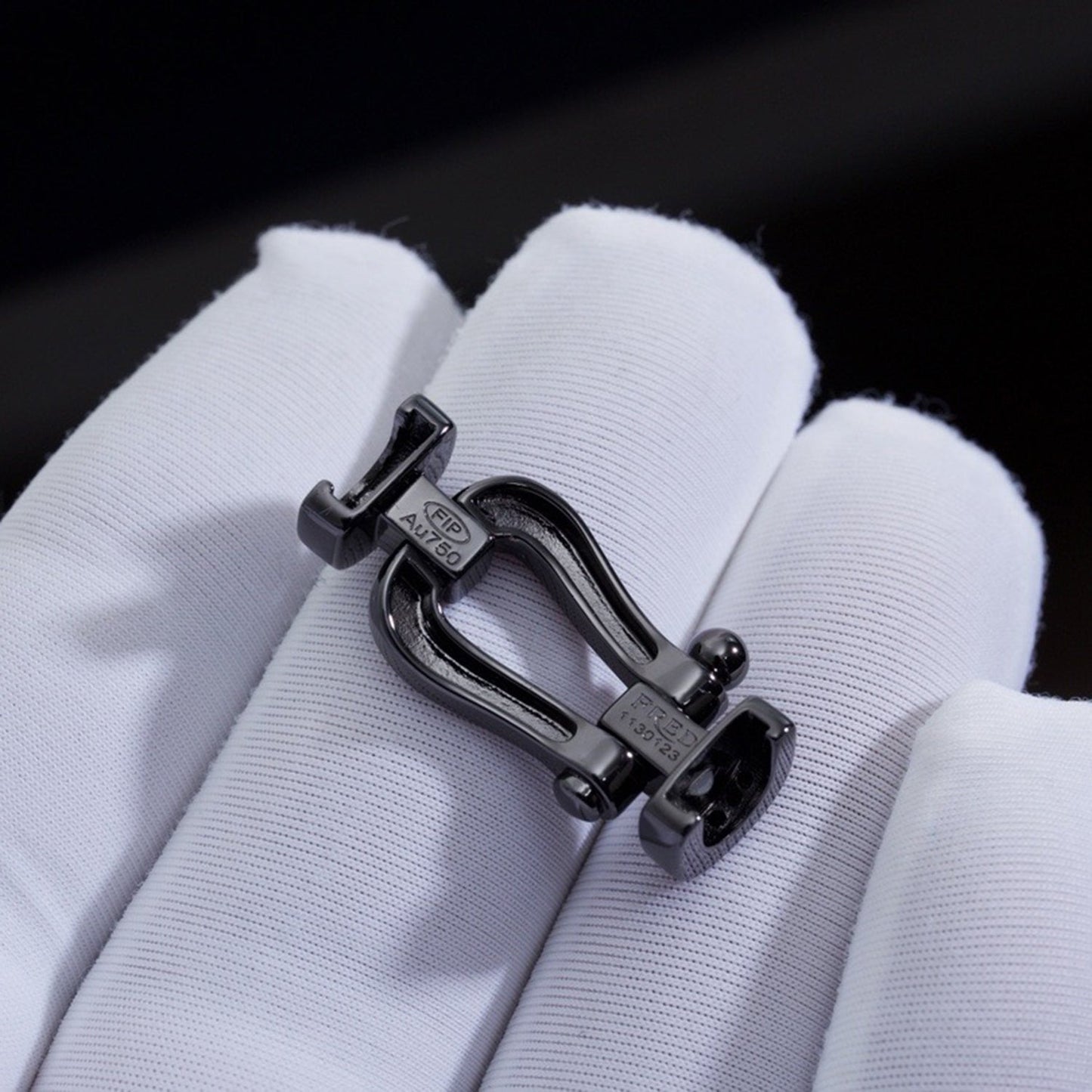 [✨ROSE💎]FORCE LARGE SERIES HORSESHOE BLACK SAMURAI BRACELET