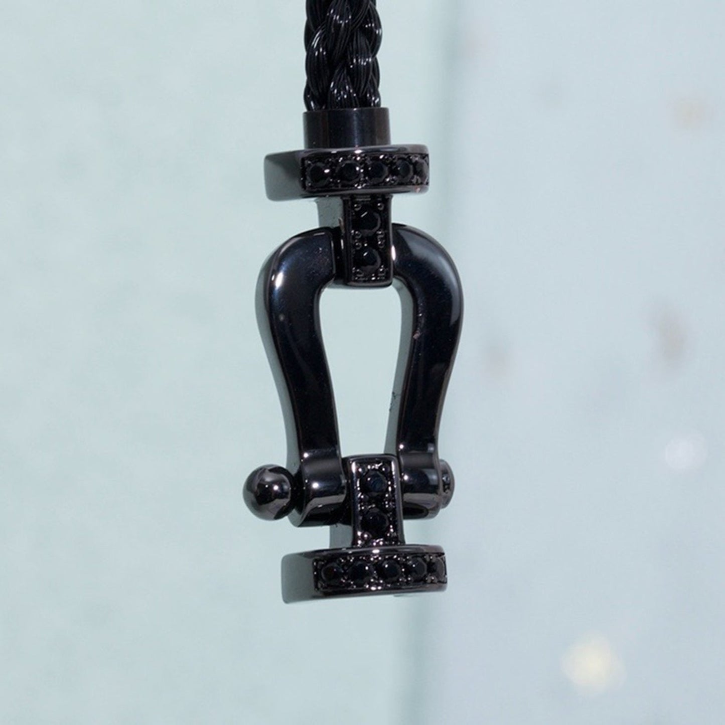 [✨ROSE💎]FORCE LARGE SERIES HORSESHOE BLACK SAMURAI BRACELET