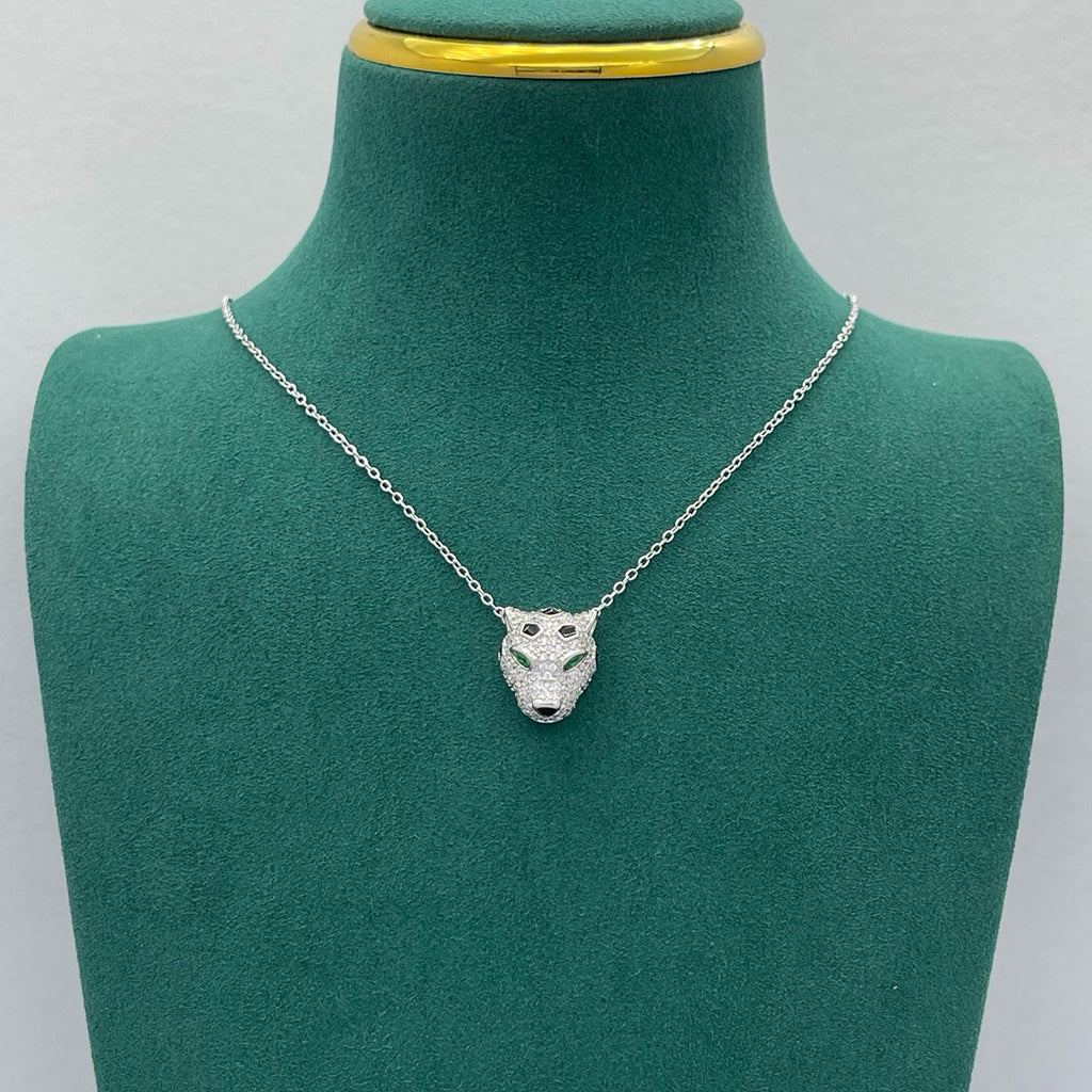 [✨ROSE💎]PANTHERE FULL DIAMOND NECKLACE