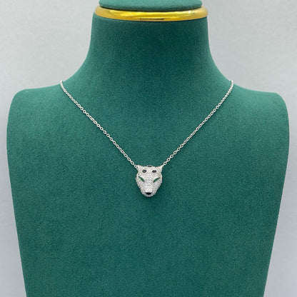 [✨ROSE💎]PANTHERE FULL DIAMOND NECKLACE