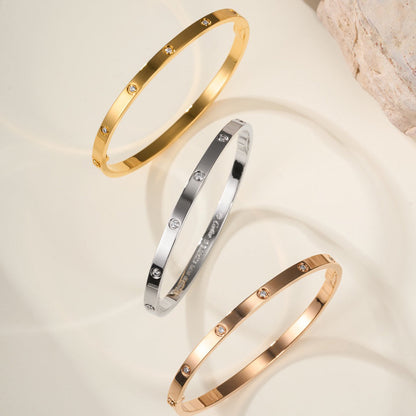 [✨ROSE💎]LOVE BRACELET 3.65MM 10 DIAMONDS