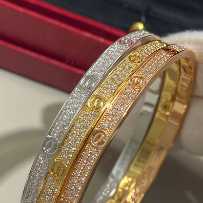 [✨ROSE💎]LOVE BRACELET 3.65MM DIAMOND-PAVED