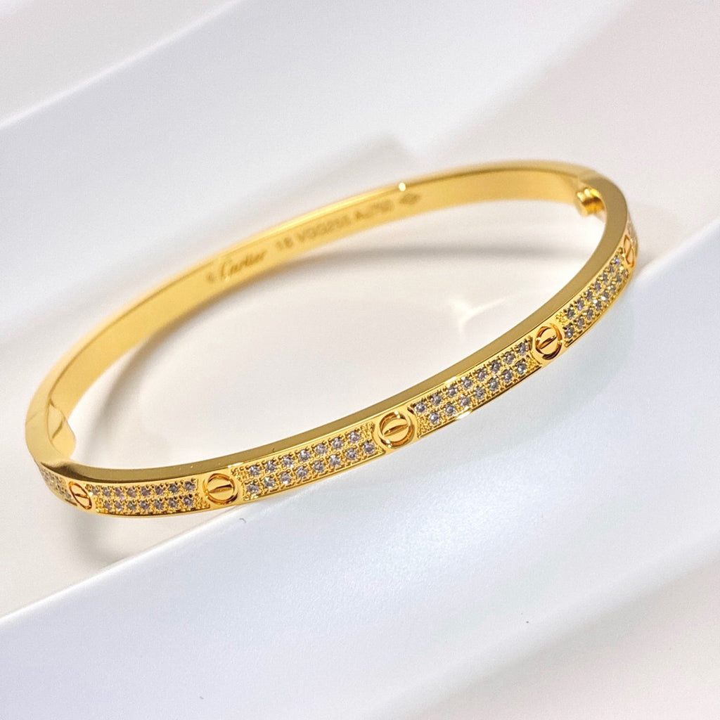 [✨ROSE💎]LOVE BRACELET 3.65MM DIAMOND-PAVED