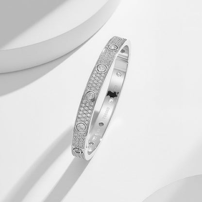[✨ROSE💎]LOVE BRACELET 6.1MM DIAMOND-PAVED 10 BIG DIAMONDS