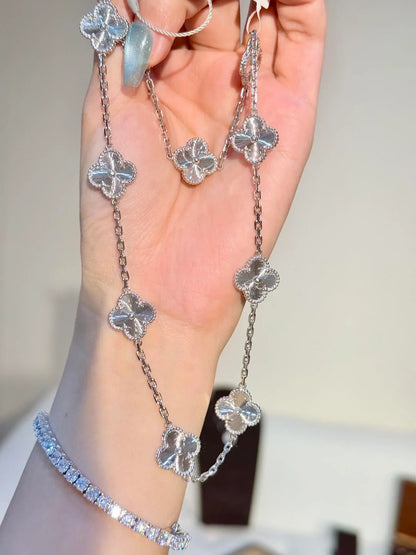 [✨ROSE💎]CLOVER 10 MOTIFS LASER NECKLACE