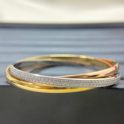 [✨ROSE💎]TRINITY 2.8MM SMALL BRACELET