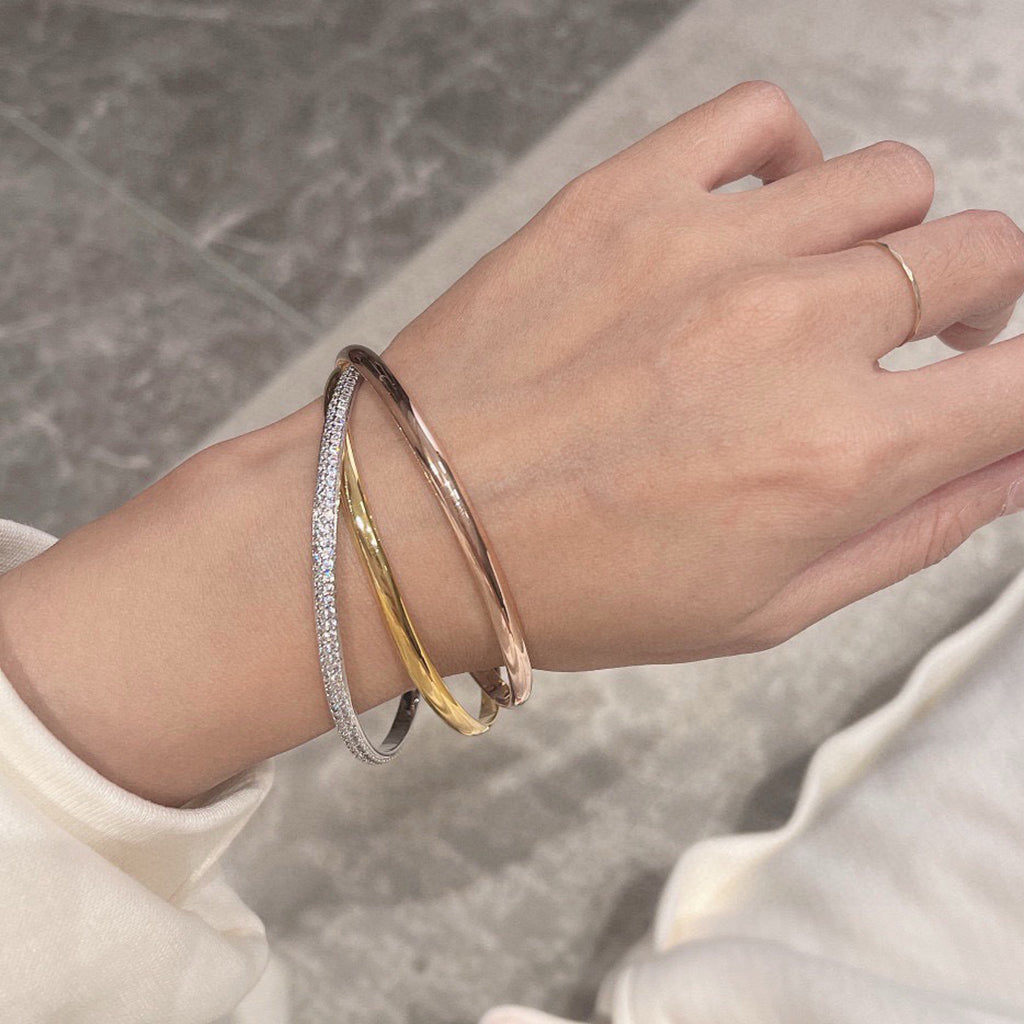 [✨ROSE💎]TRINITY 2.8MM SMALL BRACELET