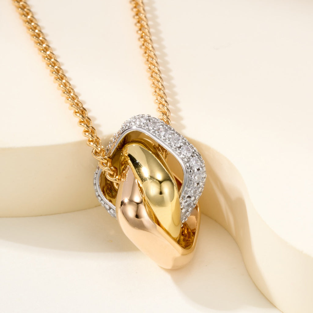 [✨ROSE💎]TRINITY CUSHION NECKLACE COLLECTION