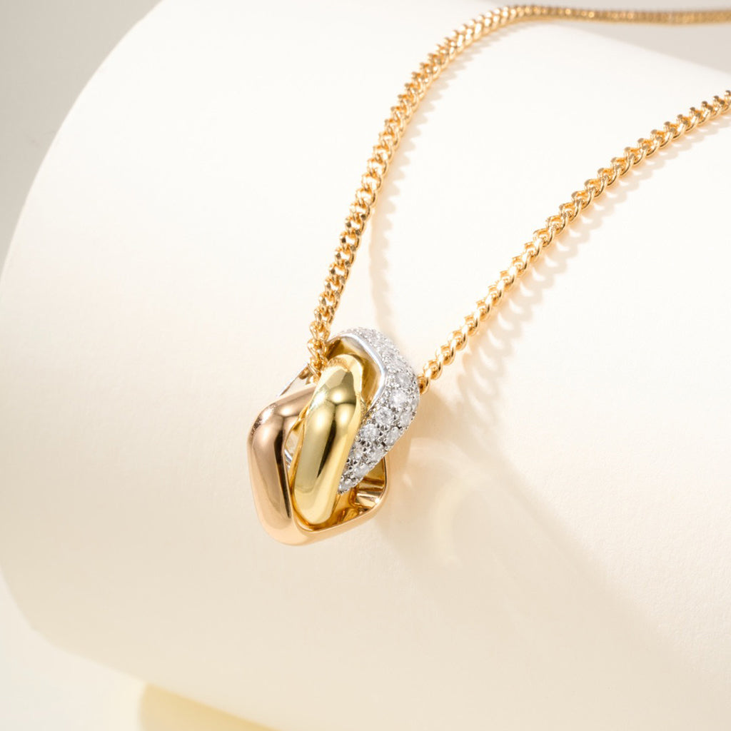 [✨ROSE💎]TRINITY CUSHION NECKLACE COLLECTION