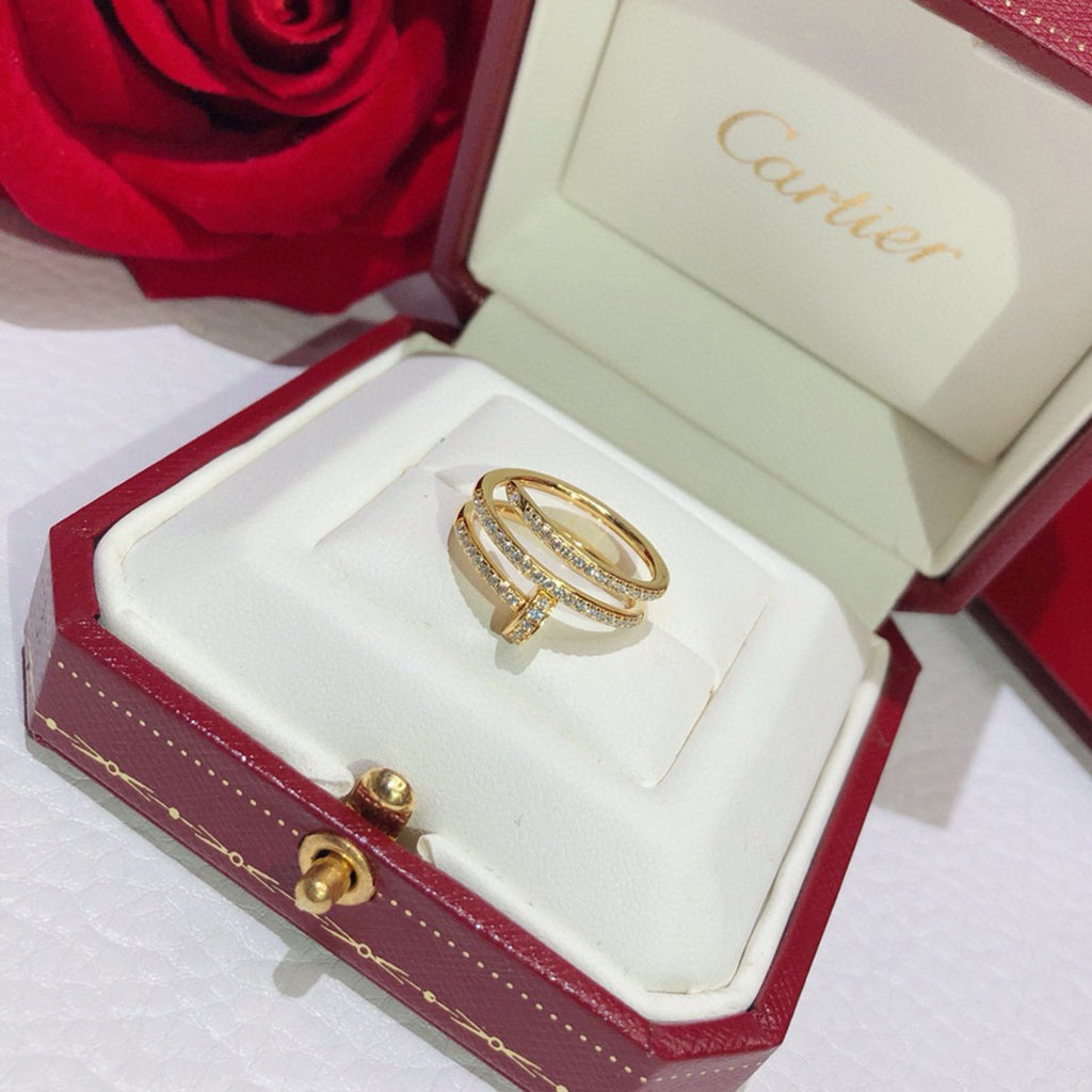 [✨ROSE💎]JUSTE RING 4.8MM FULL DIAMOND