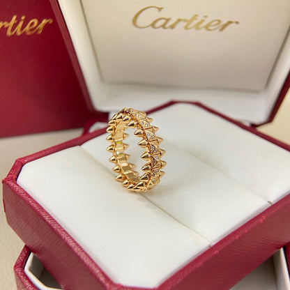 [✨ROSE💎]CLASH 6.4MM SMALL FULL DIAMOND RING