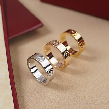 [✨ROSE💎]LOVE RING 5.5MM NO DIAMOND