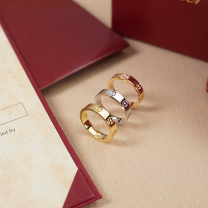 [✨ROSE💎]LOVE RING 3.6 MM NO DIAMOND