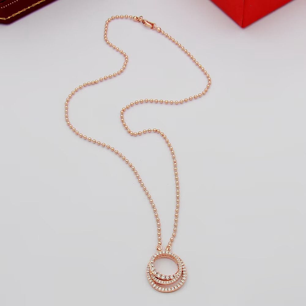 [✨ROSE💎]ETINCELLE  FULL DIAMOND NECKLACE