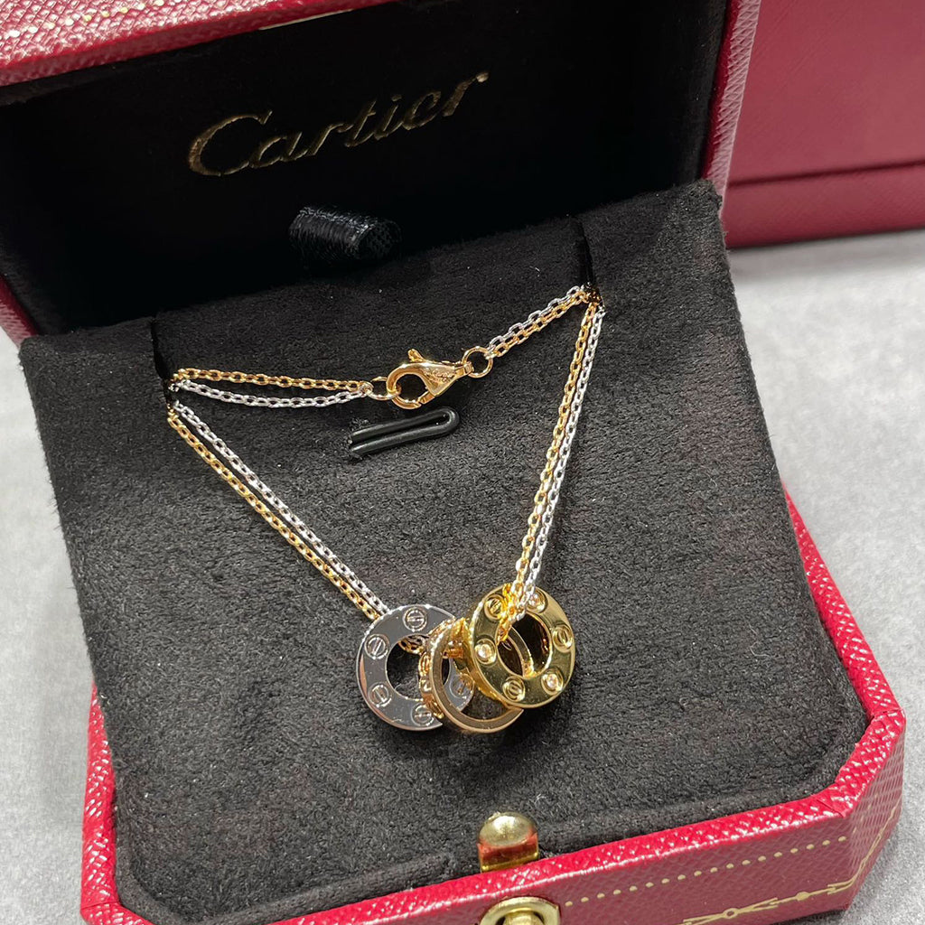 [✨ROSE💎]LOVE 6 DIAMOND PENDANT NECKLACE