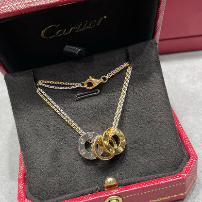 [✨ROSE💎]LOVE 6 DIAMOND PENDANT NECKLACE