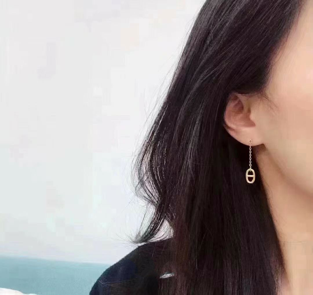 [✨ROSE💎]CHAINE TASSEL EARRINGS
